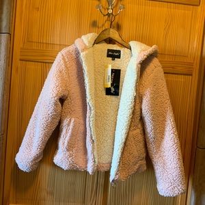 New faux fur hooded jacket